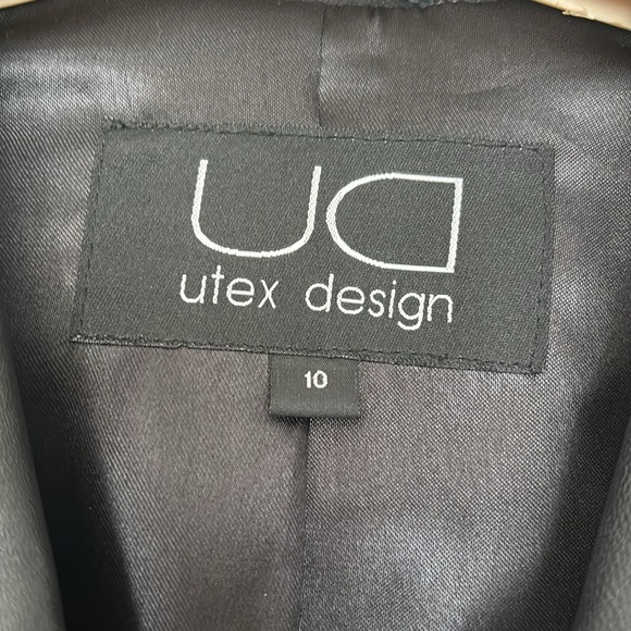 Utex Design Genuine Leather Black Jacket - Picture 2 of 5